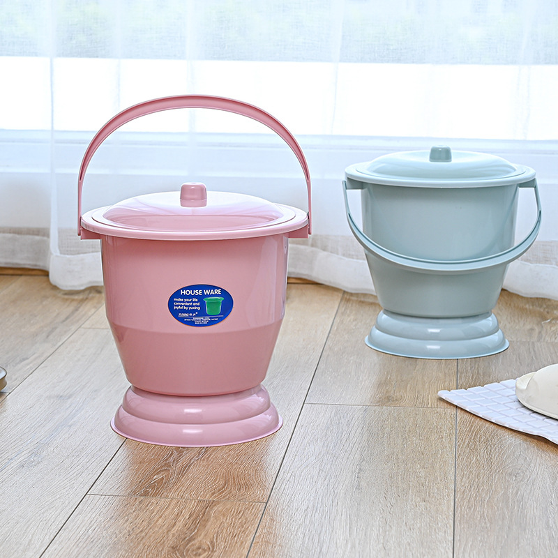 Portable Adult Toilet Spittoon Plastic Children's Household Children's Female Urine Bucket for Old People with Lid Urine Basin