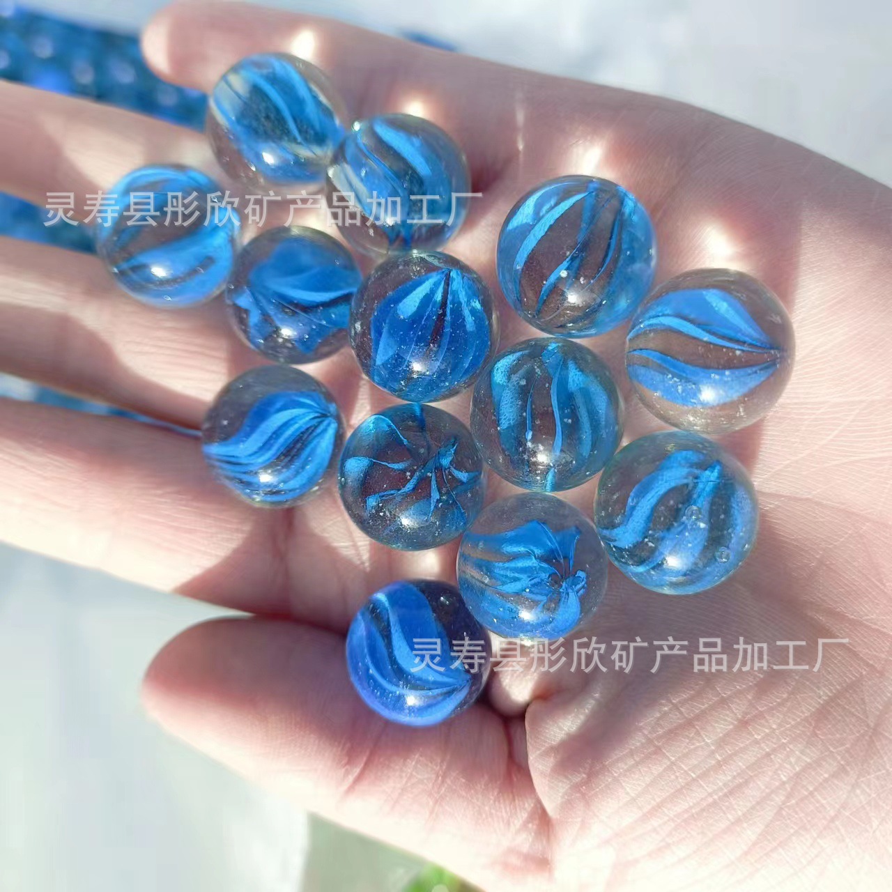 Supply glass marbles game machine dedicated glass beads 14mm16mm20mm25mm solid flower heart glass marbles