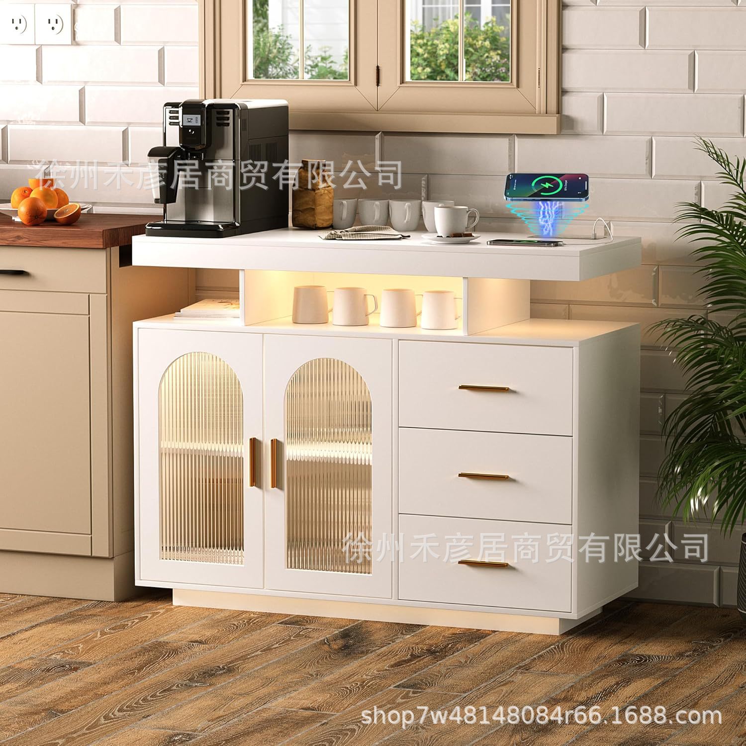 Amazon's New Kitchen Storage Rack Storage Rack Display Rack Multi-Functional Storage Layered Storage Rack with Socket