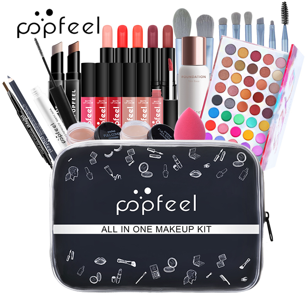 POPFEEL cross-border makeup set for beginners beauty makeup girl light cosmetics wholesale
