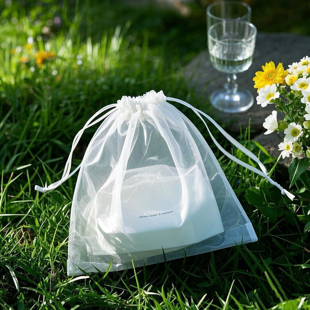 Multi-Color Transparent Gauze Bag Drawstring Gauze Bag Trial Large Candy Packaging Bag Wedding Celebration Gift Bag Manufacturer Wholesale
