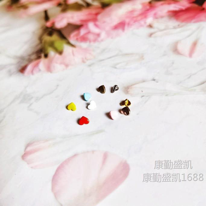 5mm Heart-Shaped Button Mini Button Heart Button Small Cloth 6 Points 8 Points Bjd Baby Clothes Accessories Ob11 Doll Accessories