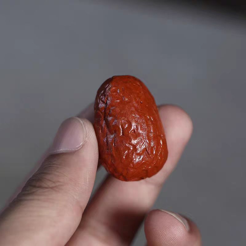 Zaoshengguizi purple sand simulation peanut longan crafts creative ornaments red dates melon seeds desktop tea table decorations