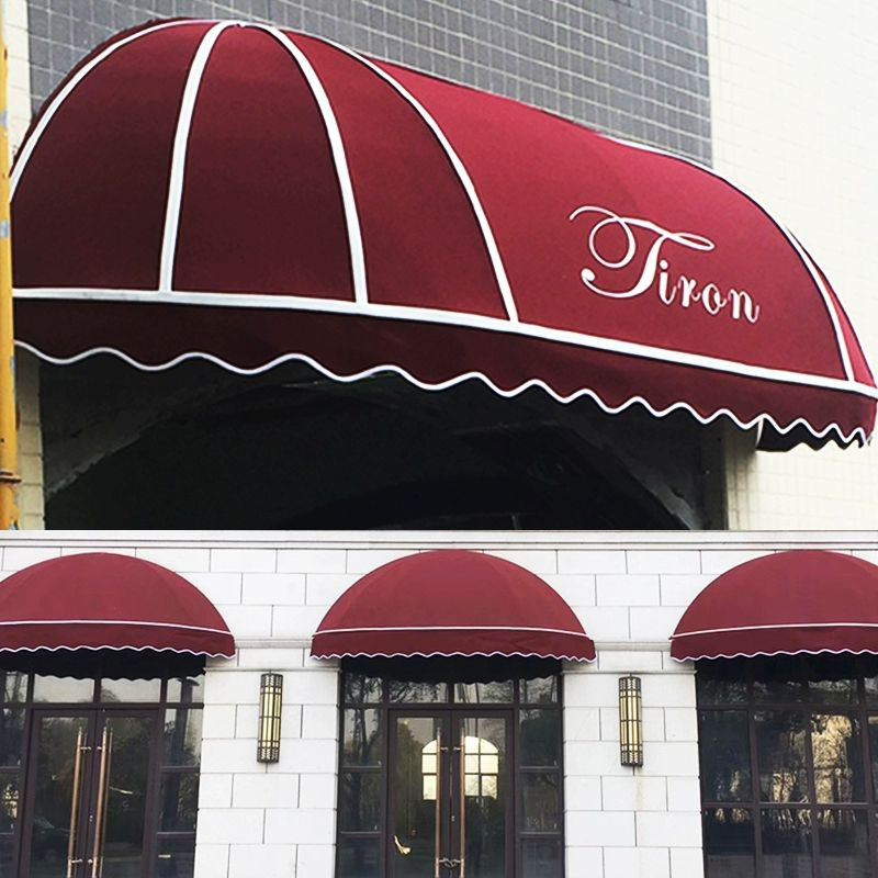 Watermelon Awning French Outdoor Awning Curved Decoration Popular Semi-Circle Awning Fixed Window Awning Foldableing