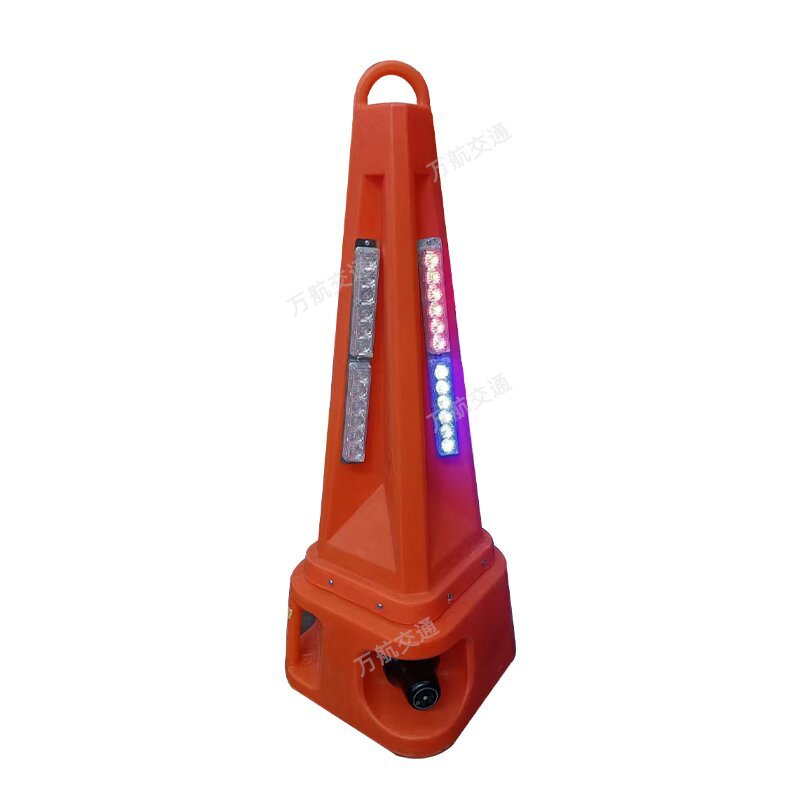 Acousto-optic warning road cone highway construction LED acousto-optic road cone voice alarm flash warning cone barrel