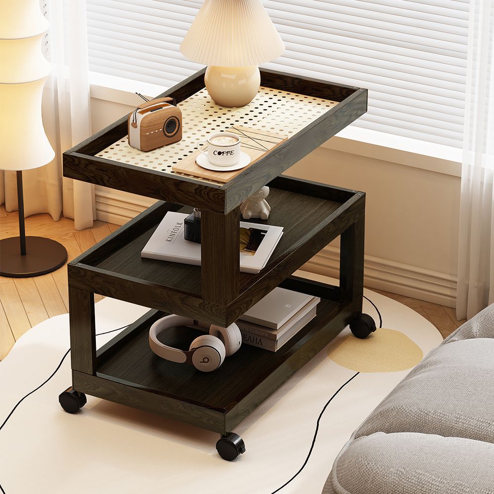 Light Luxury Living Room Sofa Side Table Tea Table Modern Simple Bedside Table Mobile Creative Bedside Small Coffee Table Small Table Narrow