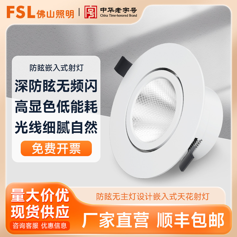 FSL Foshan по светодиодному антибликовому не основному светильнику дизайн оконного шкафа для вина в коридоре встроенный потолочный прожектор