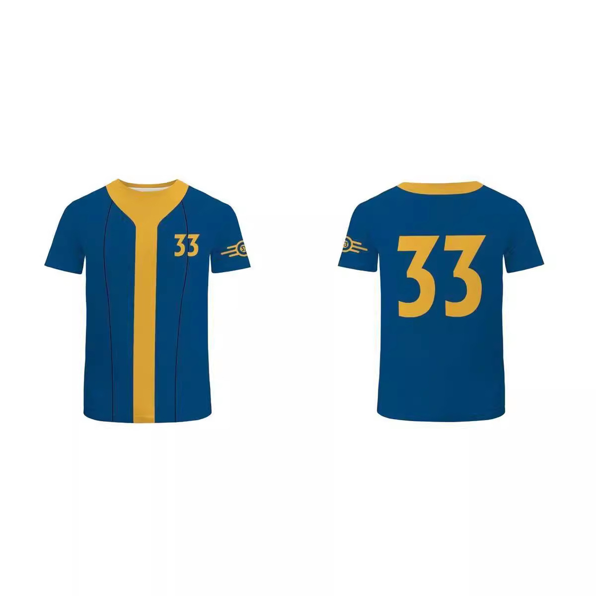 2024 new best selling American TV series Marvel FS radiation movie Leiser cosplay with sweater zipper short sleeve T