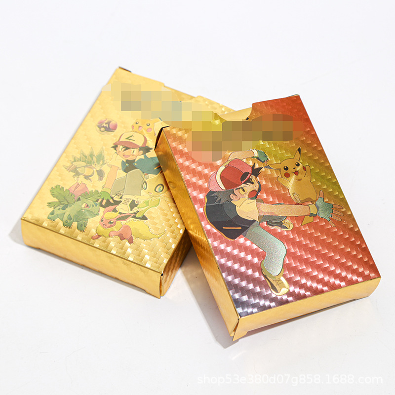 Cross-border Game Card Treasure Dream 55 Gold Foil Card Pokemon Game Card PVC Card Chess Fun Game
