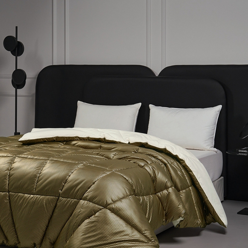 Cross-border black gold graphite thin self-heating antibacterial constant temperature quilt student dormitory single autumn and winter quilt core wholesale