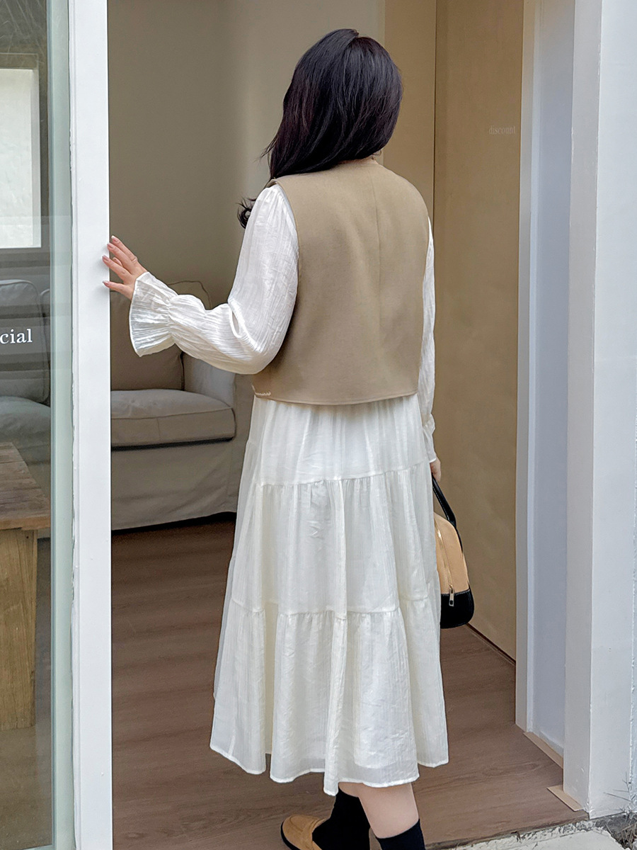 Bohemian Vest dress suit 2025 Spring New French Tea Break Two-piece Set 121948T21