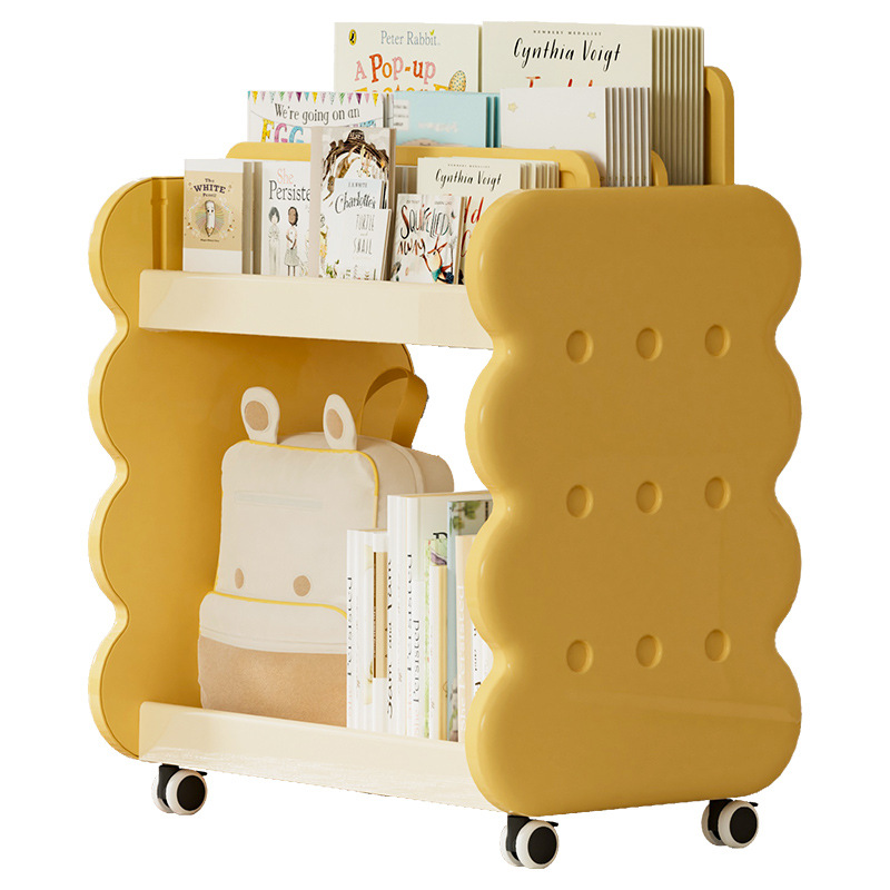 Floor Children's Bookshelf High Load-bearing Small Apartment Children's Bookshelf Storage Rack Picture Book Toy Arrangement Rack Partition Adjustable