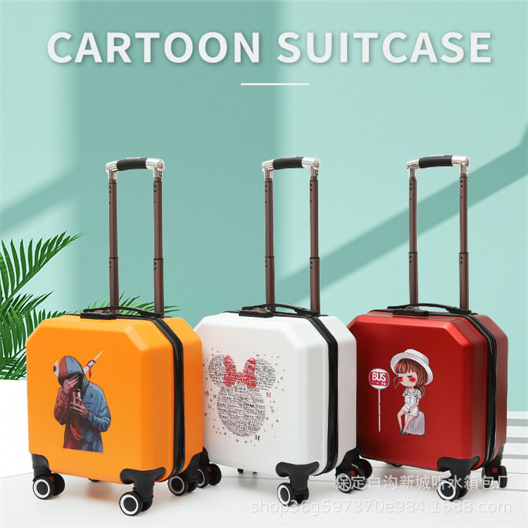 Factory direct 18 inch children's cartoon cute luggage case luggage case luggage case printed logo