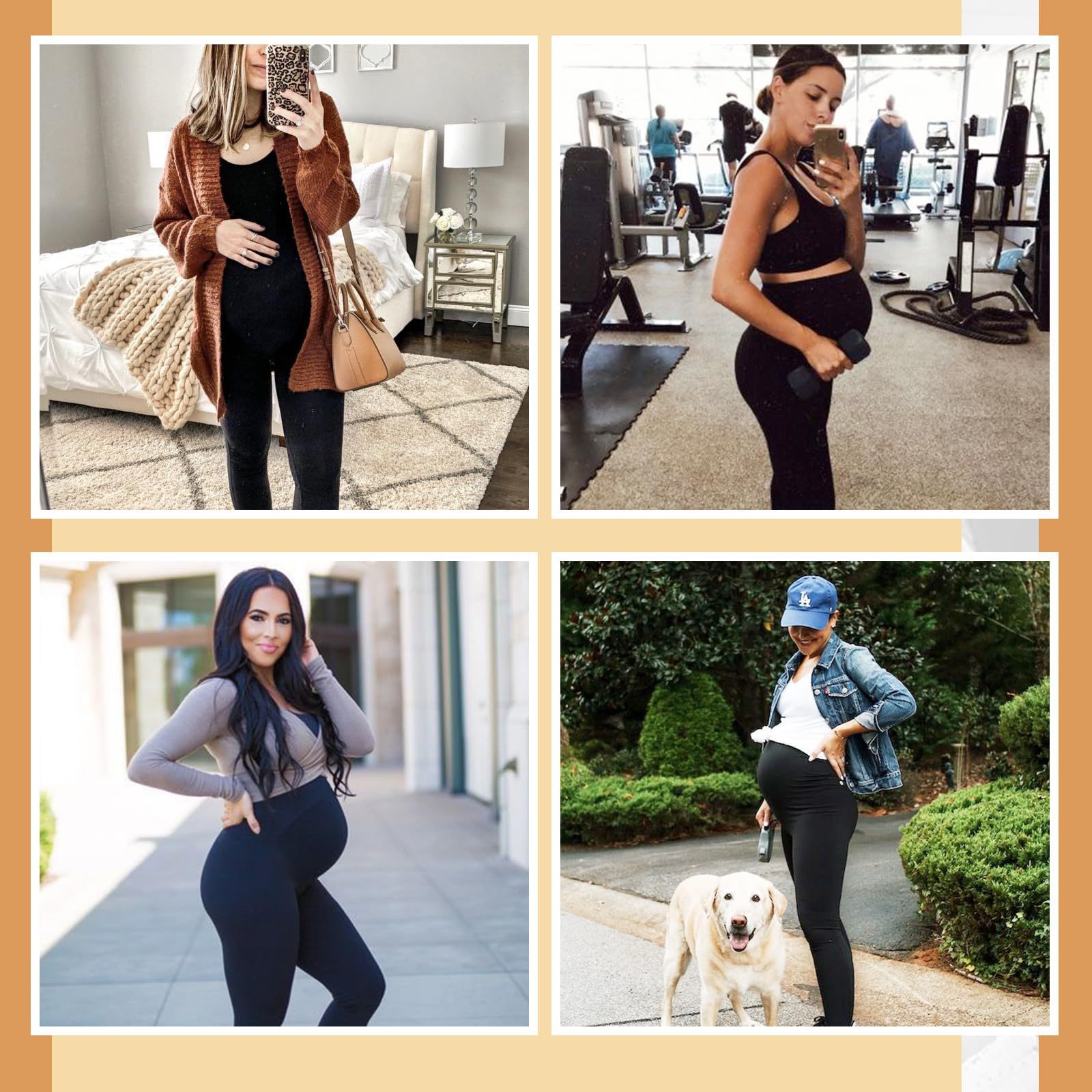 Cross-Border Hot-Selling Pregnant Women's Velvet Leggings, Thickened Autumn and Winter Outer Wear, Belly Support, Non-Stretching, Warm Maternity Wear, Warm Pants