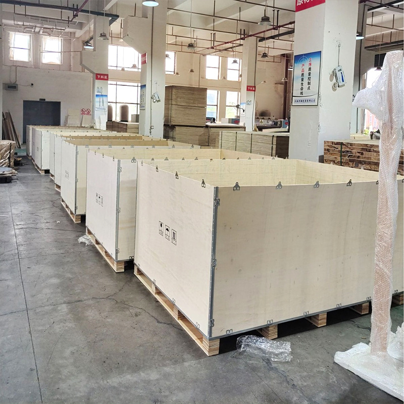 Non-fumigation wooden box custom assembled buckle with plywood detachable unloading logistics box export air transport wooden box