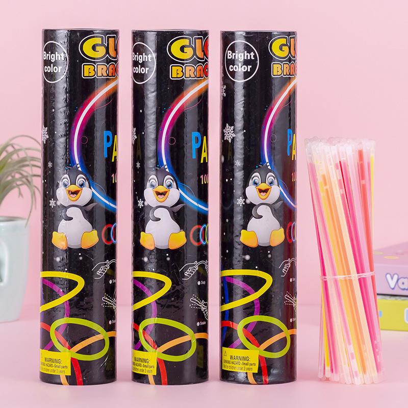 Fluorescent Stick Glow Stick Light Stick Luminous Concert Party Toy with Connector for Night Market Stalls