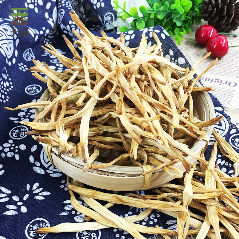 Tianjin Kraft Paper Bag Organic Daylily 100g Northeast Daylily Daxinganling Mushroom Dry Goods Manufacturer Wholesale