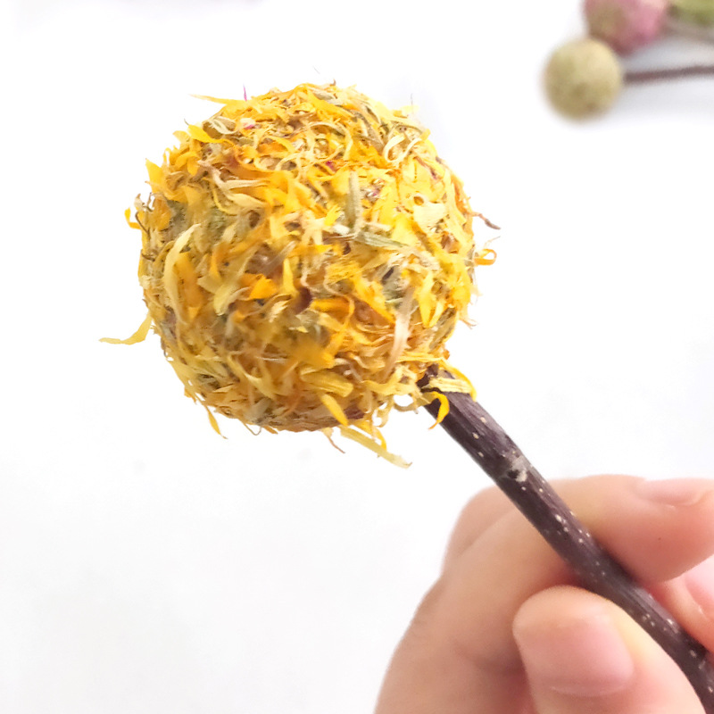 Pet rabbit bite snack Chinchilla hamster guinea pig petal molars grass lollipop apple branch cake