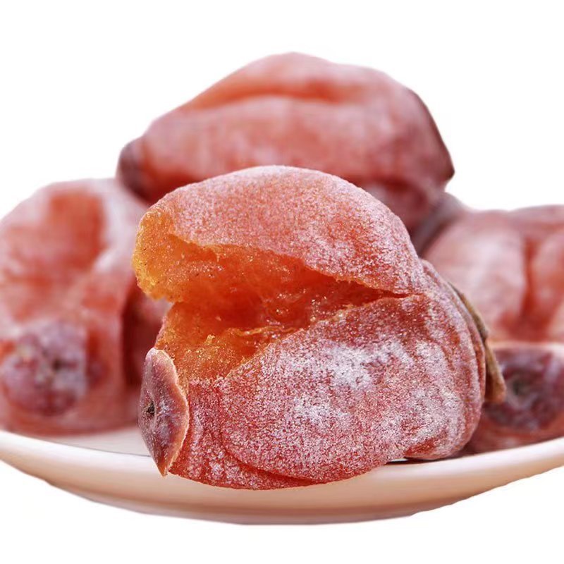 Net Weight Hair Frost Drop Persimmon Cake Fuyuan Cake Hanging Cake Farmhouse Dried Persimmon 0.5-2.5kg Pack Flat Frost Drop Persimmon Cake
