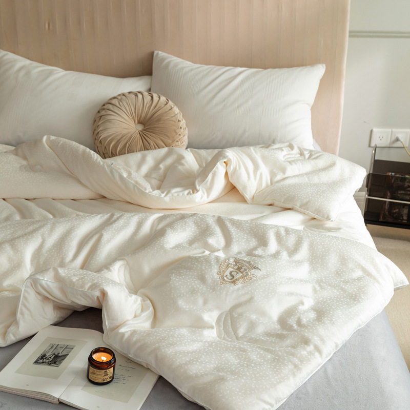 Двухвальный зимний плед, стеганый плед, весенне-осенний, из чистого хлопка, высококачественный, летний, 55% плед, кондиционер, 80s, материнский и детский соевый королевский продукт