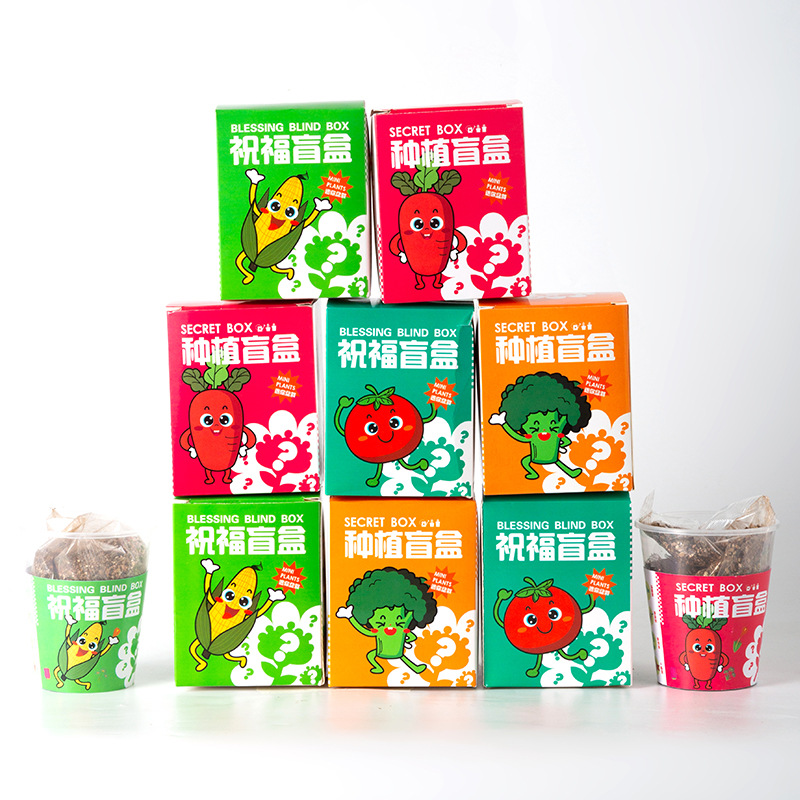 Planting Blind Box Children's Plant Potted Small Potted Kindergarten Observation Plant Primary School Students Seed Mini Wholesale