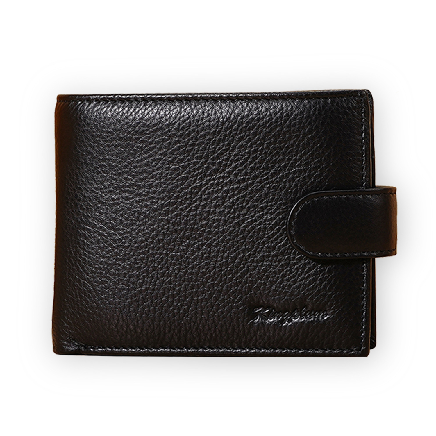 Cross-Border Men's Genuine Leather Wallet High-End Short First-Layer Cowhide Menwallet Wallet Russian Wallet Customization