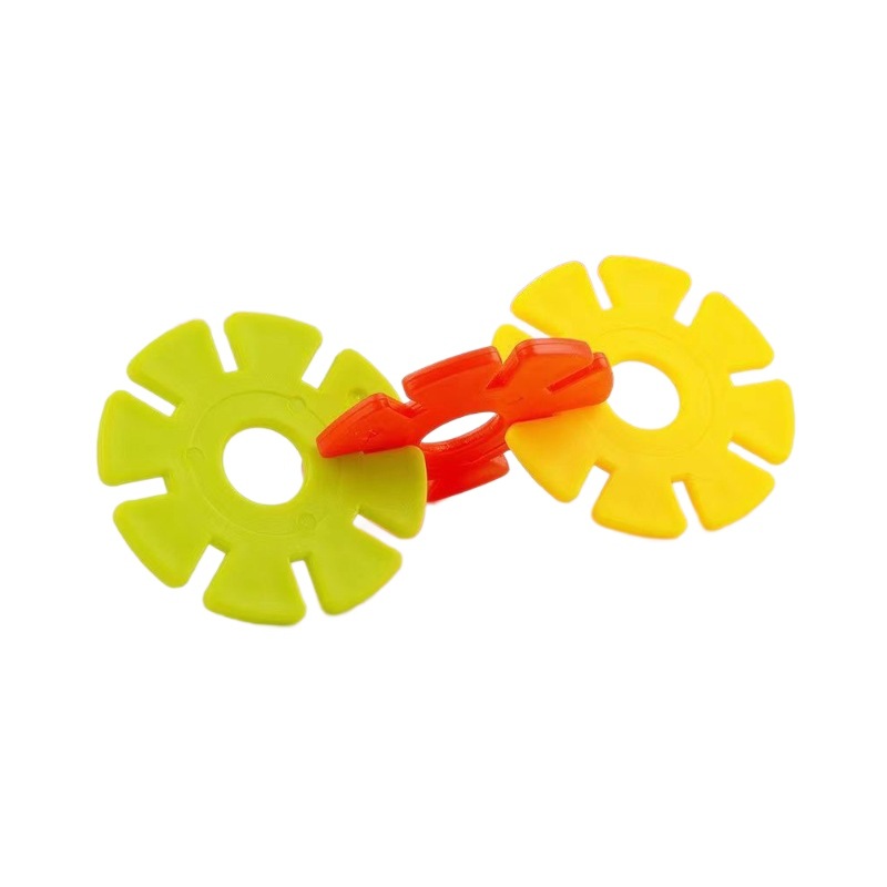 Snowflake 5 Centimeter Diameter Super Large Thickened Puzzle Piece Assembled Kindergarten Early Childhood Education Plastic Building Blocks Toy