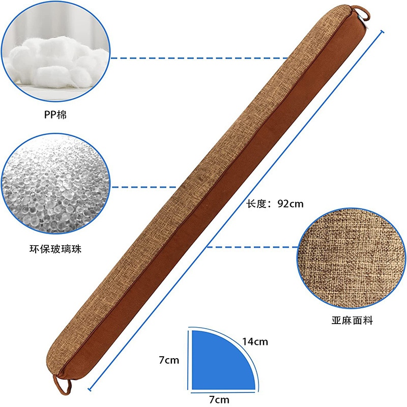 Door stop cross-border door seam cotton-filled door seal windshield door strip Amazon hot-selling door stop glass beads