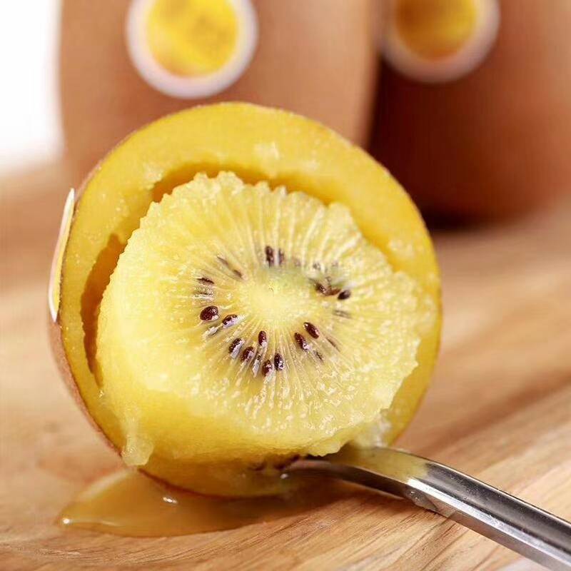 Sichuan Yellow Heart Kiwi Fruit Fresh Fruit Straight Hair Seasonal Whole Box Batch Kiwi Fruit Super Sweet Free Shipping Straight Hair Delicious