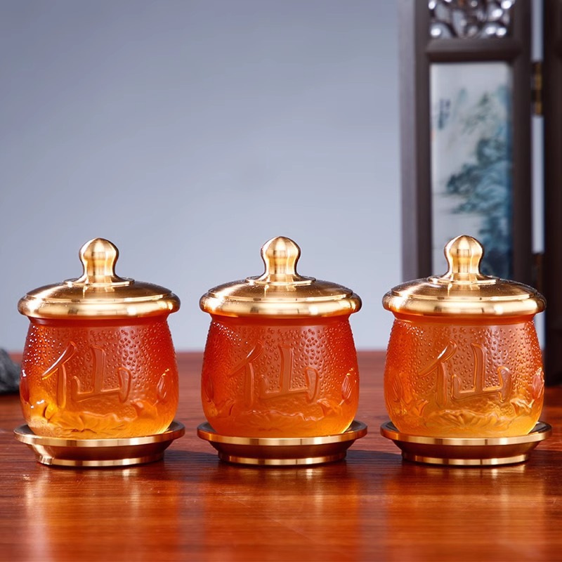 Factory Direct Supply Small Water Supply Cup Buddha Hall Buddha Front Guanyin Water Supply Cup God of Wealth Home Lotus Worship God of God Fairy Home Supply Cup