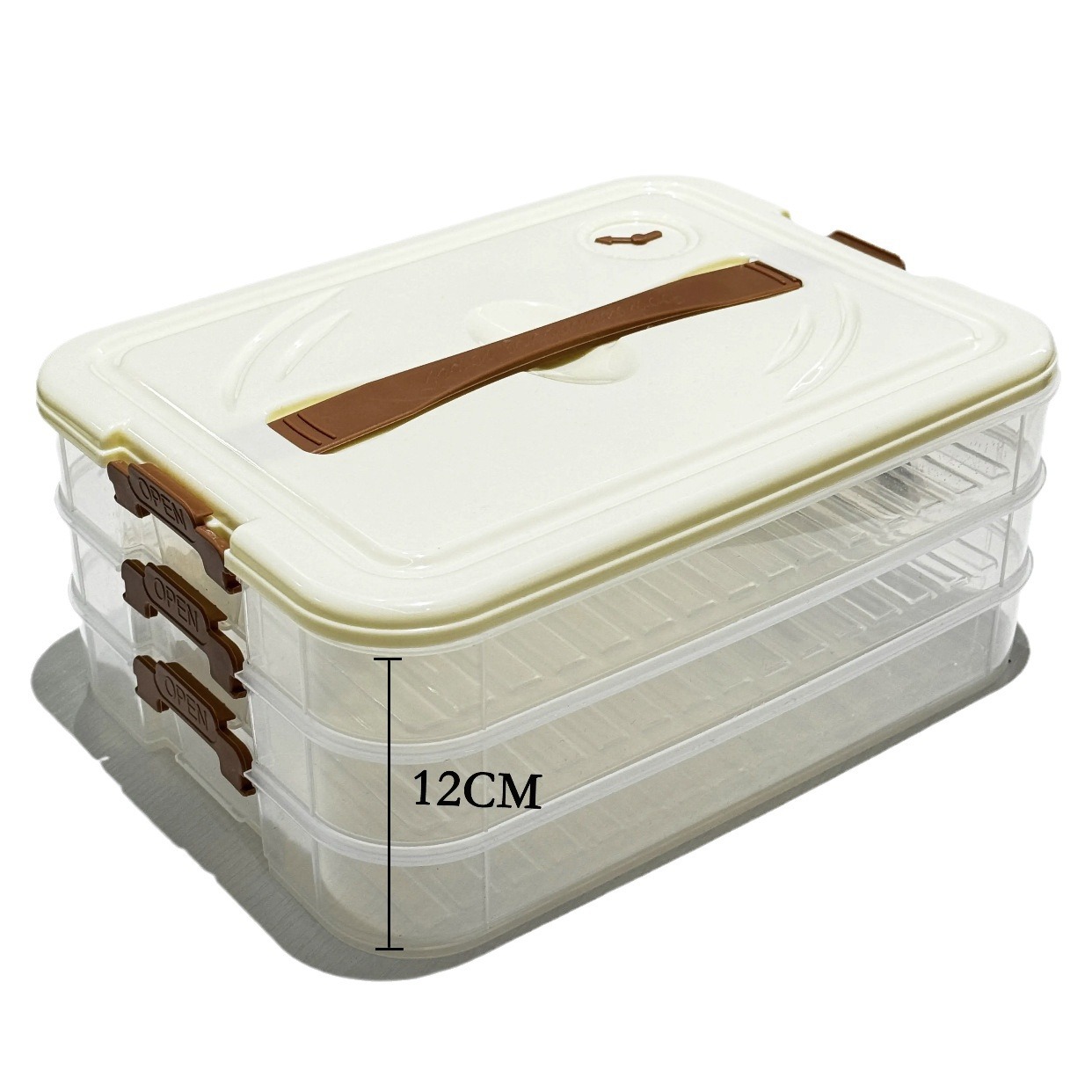 Dumpling Box Household Dumpling Freezing Box Large Capacity Dumpling Box Multi-Layer Dumpling Crisper Overlay Quick-Frozen Chaos Box
