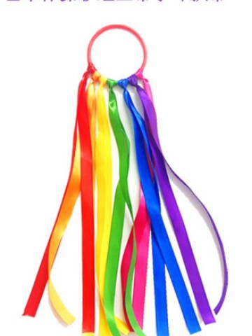 Amazon Rainbow Dance Hand Kite Colorful Ribbon Ribbon Toy Streamer Bracelet Sports Props