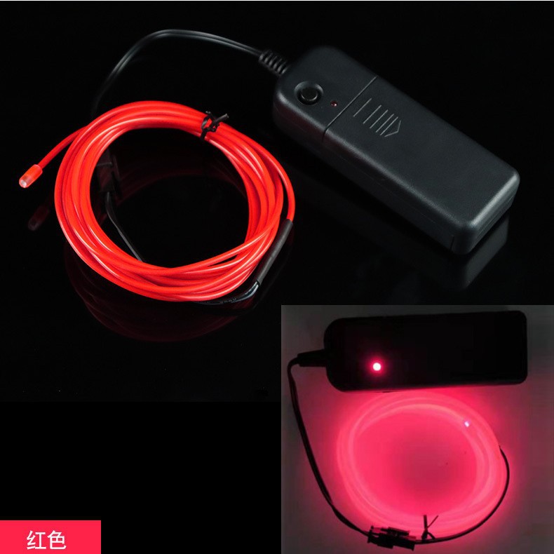 Светящаяся линия El холодный свет 5м фигурка с батарейным блоком набор подсветки модельная технология новинка горячая распродажа