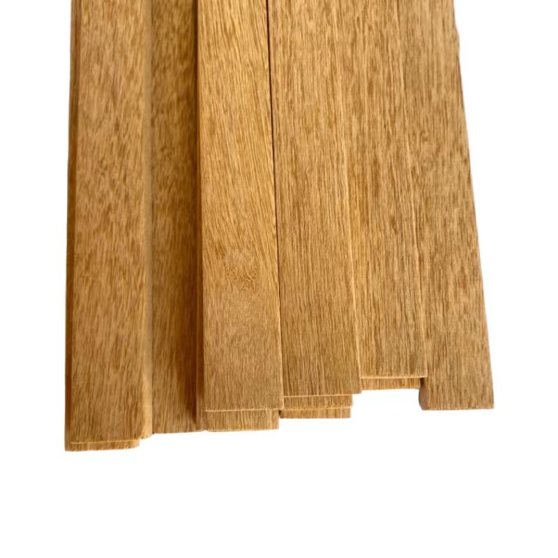 Wholesale hanging shaft solid wood line finished product processing factory direct supply flat teak decorative hanging shaft photo frame wood line