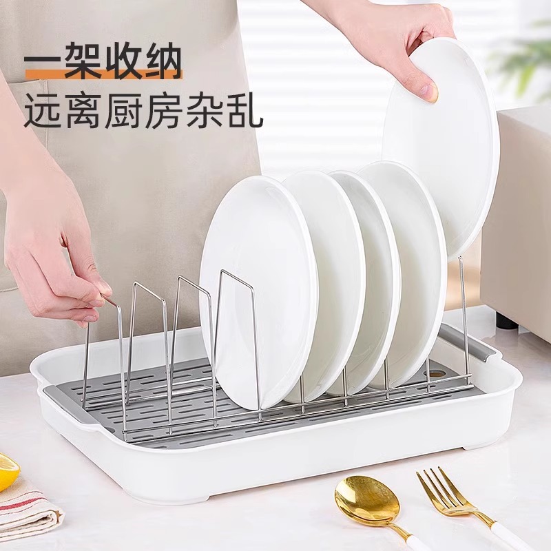 Stainless Steel Dishes Storage Artifact Plate Desktop Drain Rack Kitchen Storage Rack Dish Rack Dish Storage Bracket