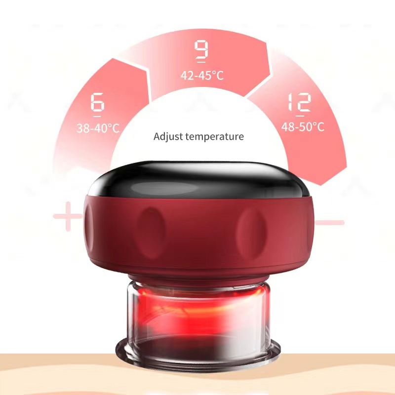 Cross-border intelligent vacuum cupping walking electric breathing heating scraping instrument meridian dredging suction instrument massage instrument