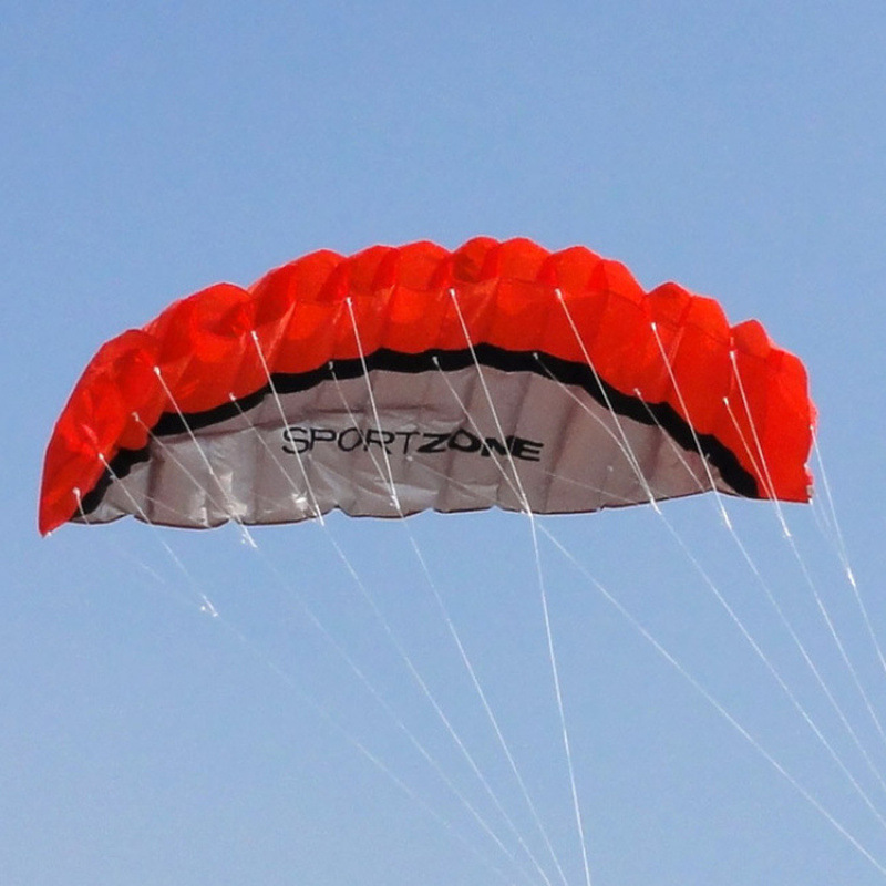 Double-Line Soft Kite Stunt Sports Kite 2.5m Rainbow Umbrella Multi-Line Foreign Trade Paraglider Kite
