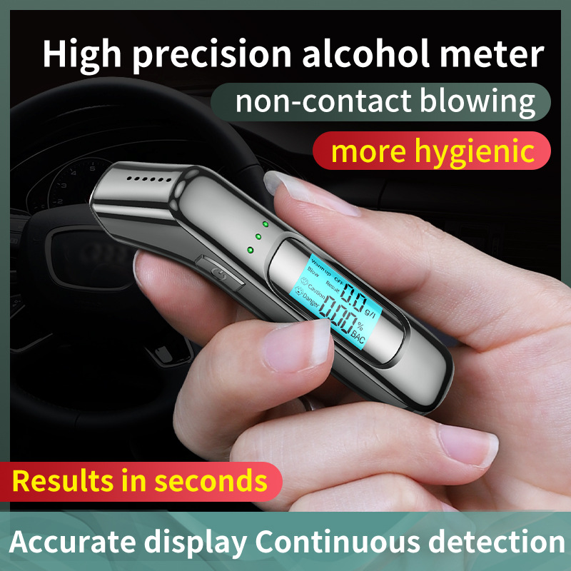 New Alcohol Tester Air-Blown Alcohol Tester for Drunk Driving and Alcohol Testing High-Precision Portable Alcohol Tester