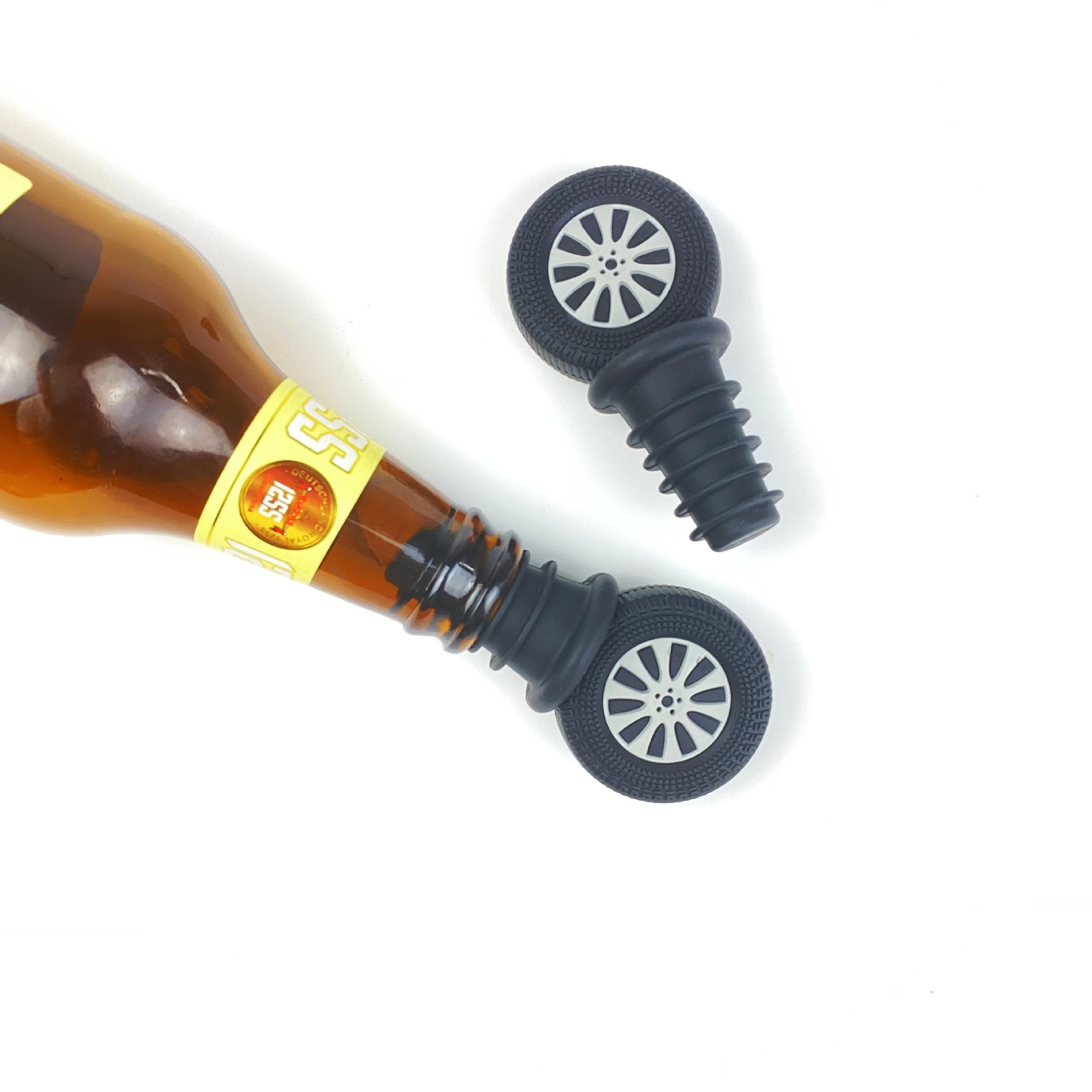 =Silicone Wine Stopper Household Champagne Wine Glass Bottle Preservation Cap Silicone Wine Bottle Stopper