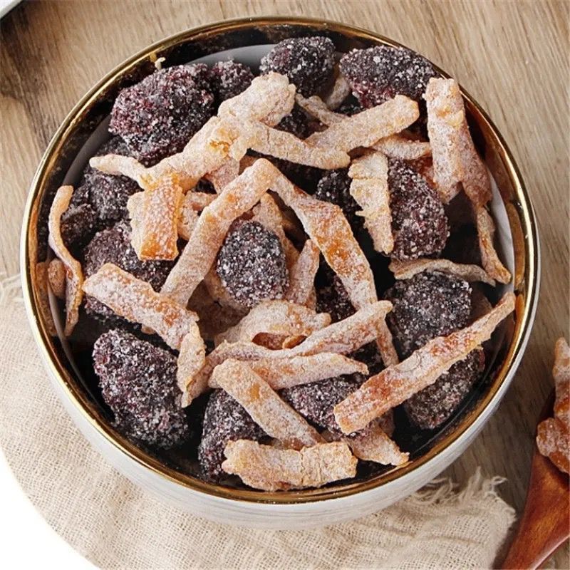 Rock sugar tangerine peel waxberry 10 Jin plum nine-made dried waxberry preserved dried fruit preserved preserved fruit casual snack dried tangerine peel