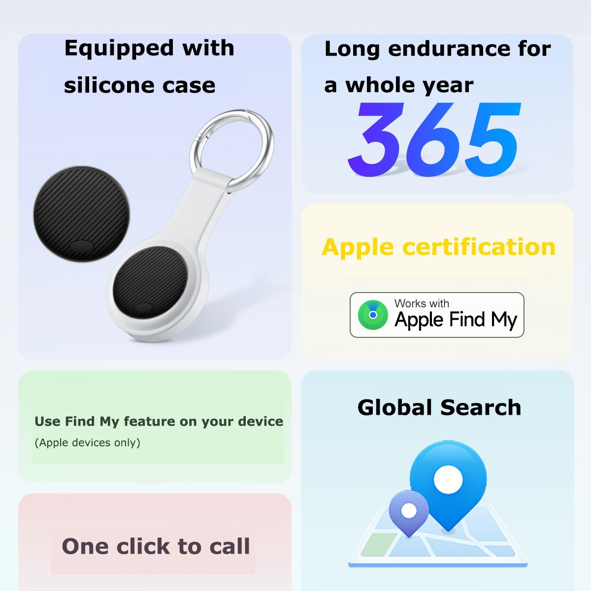 Suitable for Apple findmy to find global locator for the elderly and children pet intelligent airtag tracking anti-loss device