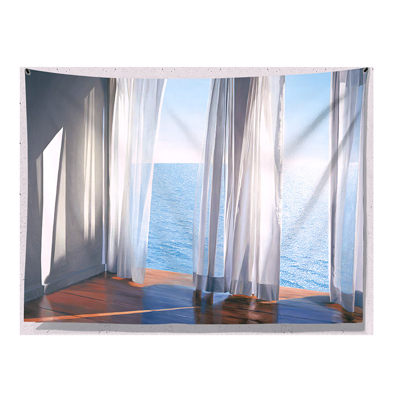 Factory Direct Sales Cross-Border Amazon DIY Tapestry Scandinavian Hanging Cloth Hanging Painting Ins Live Broadcast Background Cloth Decorative Tapestry