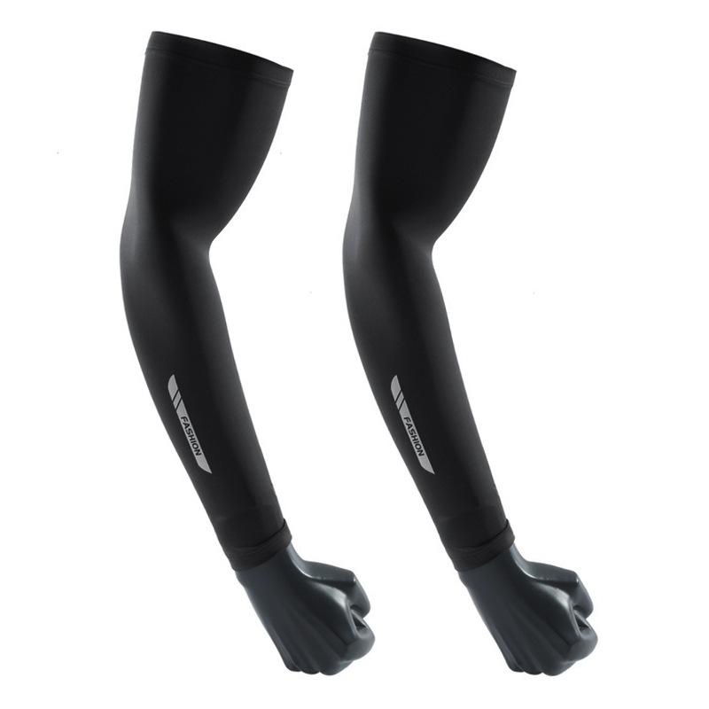 Men's Large Size Ice Silk Sun Protection Sleeves Summer Arm Guards Cycling Ice Sleeves Outdoor Non-Slip Quick-Drying Sports Ice Sleeves Wholesale
