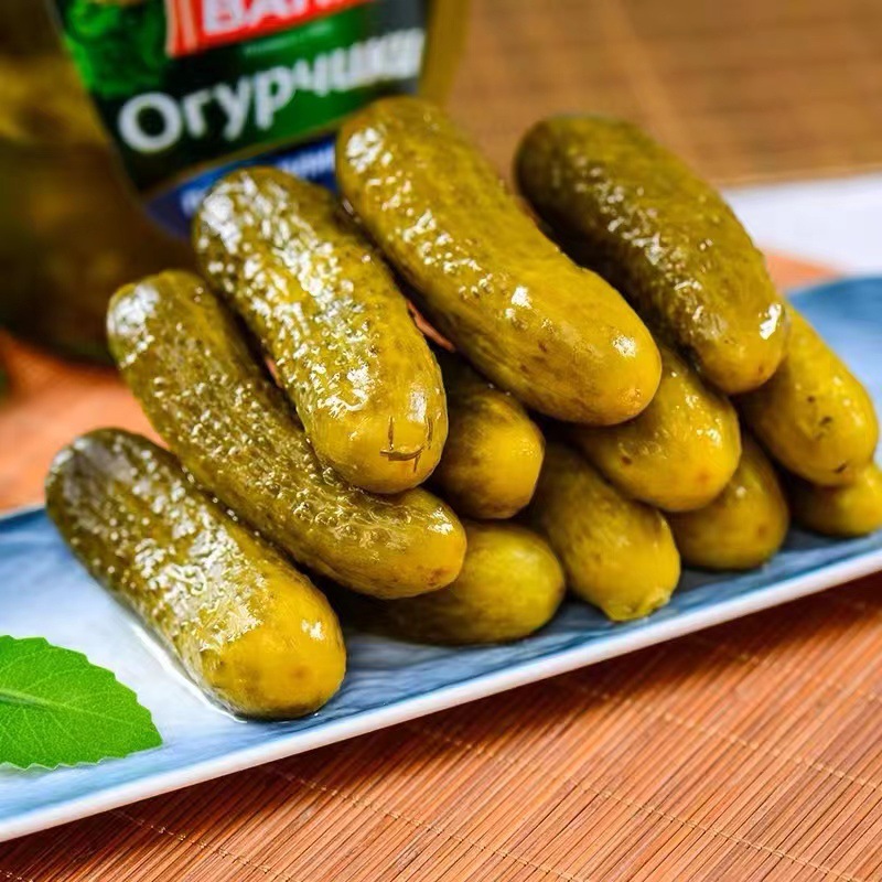 Russian original imported Vanya Daddy sour cucumber sour and cool 680g