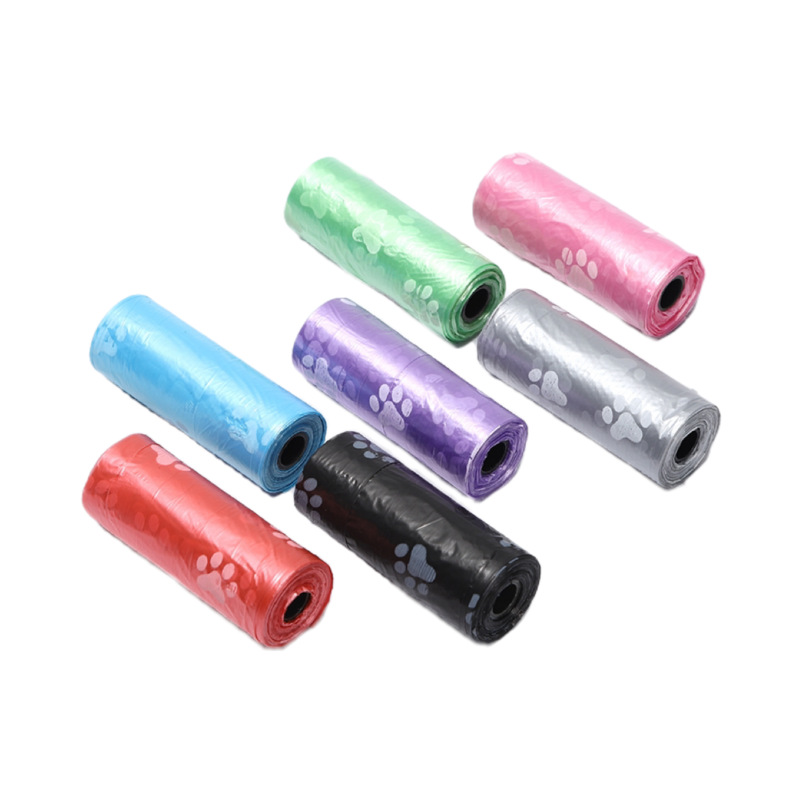 Printed pet stool bag garbage bag wholesale cat and dog shoveling excrement bag outdoor portable excrement bag storage bag cleaning bag