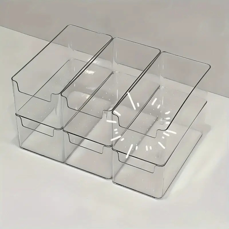 25 Pieces suit Desktop Organizer Storage Box Drawer Partition Organize Transparent Small Box Plastic Partition Artifact