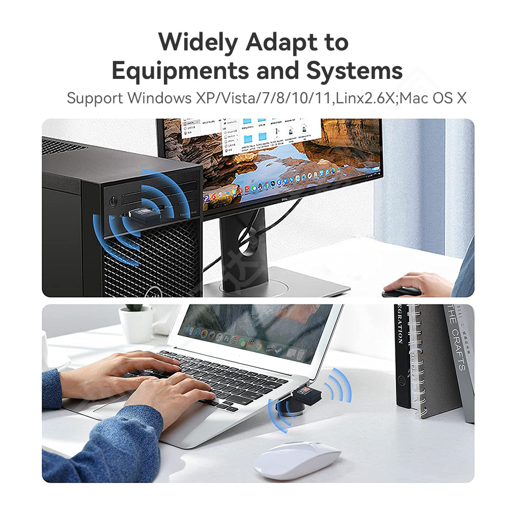 RTL8811CU computer WiFi USB Adapter dual-band 5G high-speed wireless network card receiver 600Mbps