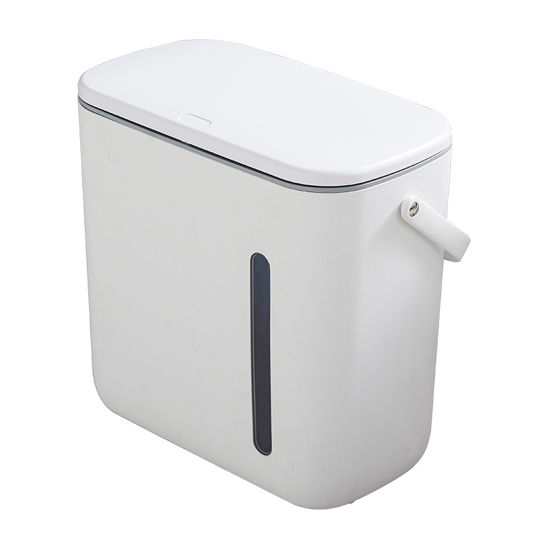 Tea bucket with window wet and dry separation garbage classification household trash can with lid tea tea residue storage sanitary bucket
