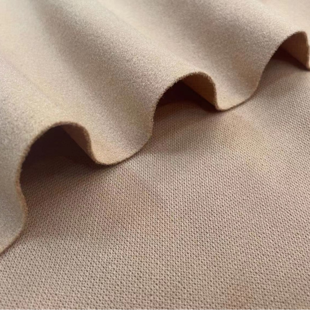 New Dragon and Phoenix Woolen 420-430g Ready Supply Plain Plush Fabric Women's Jacket Children's Clothing Fabric