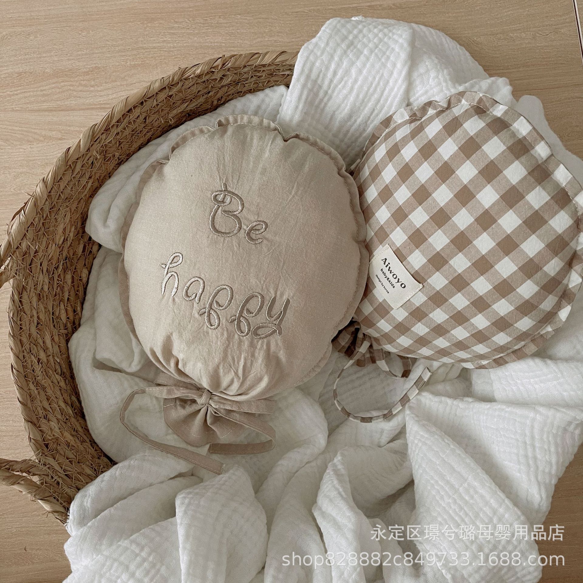 Корея, декор для кроватки, подушка в форме шара, фотопропсы